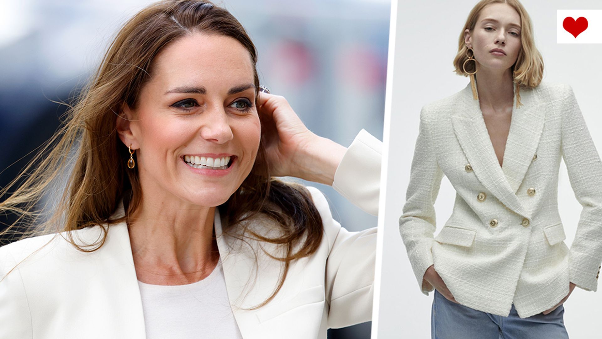 7 Kate Middleton worthy white bouclé blazers to shop this season HELLO