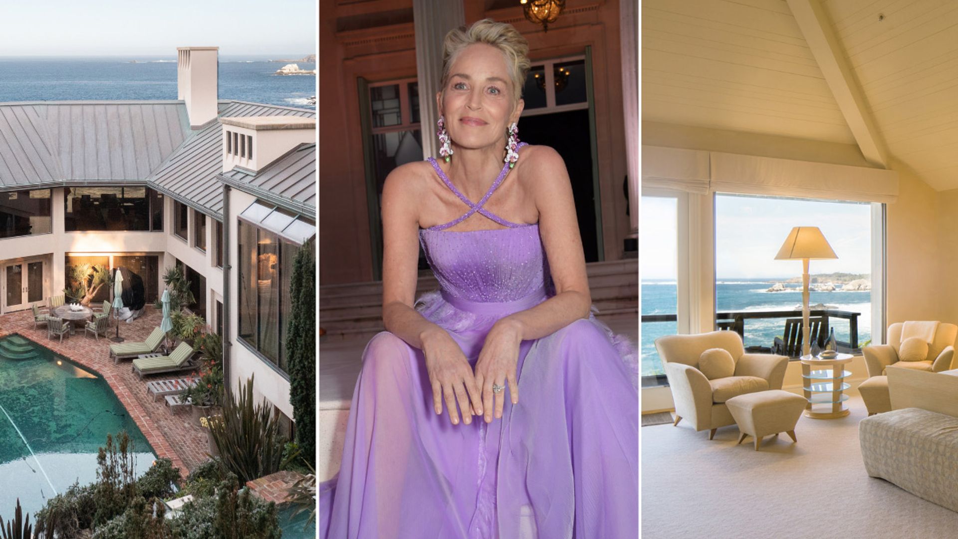 Tour Sharon Stone S Former 39m Oceanfront Mansion HELLO