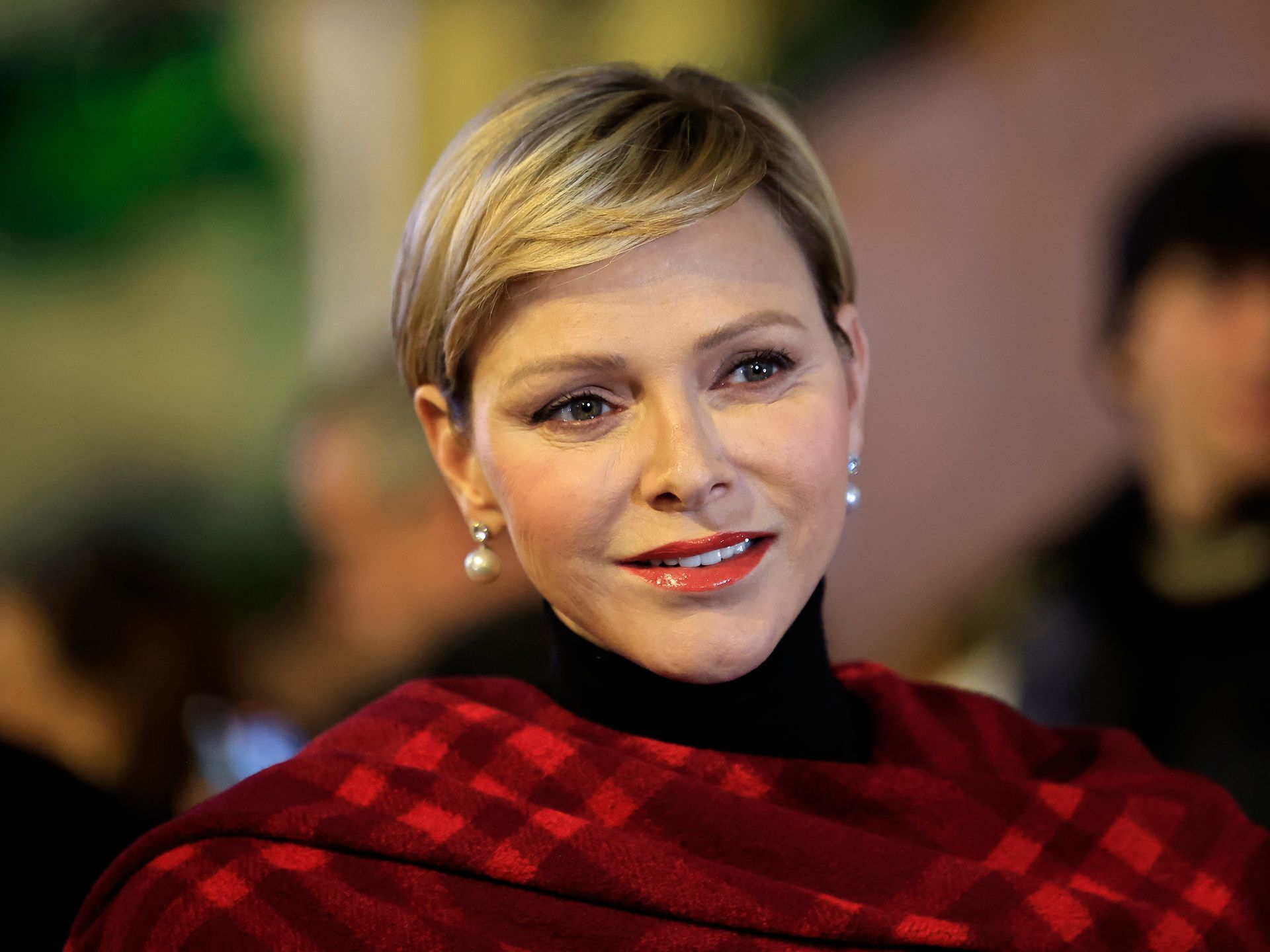 Princess Charlene of Monaco could be a Hollywood star in sumptuous velvet  gown