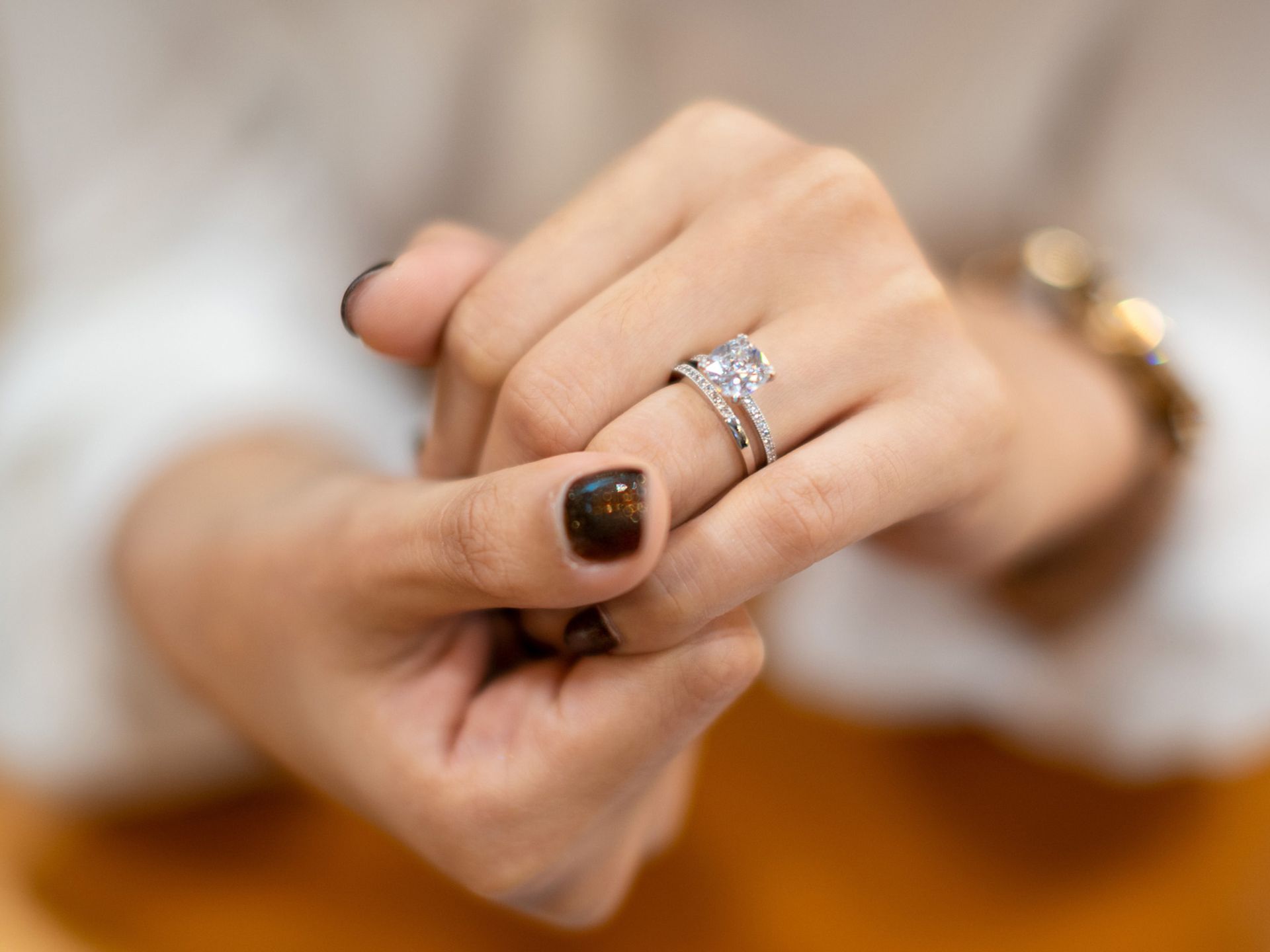 Black Diamond Engagement Ring Simple Ring 1.10 ctw