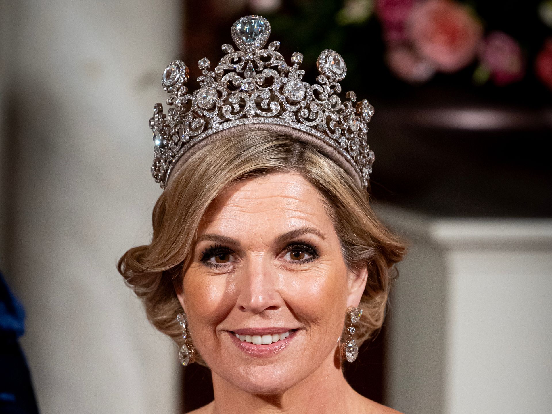 Queen Máxima is majestic in fairytale ballgown and rarely-seen glittering  tiara | HELLO!