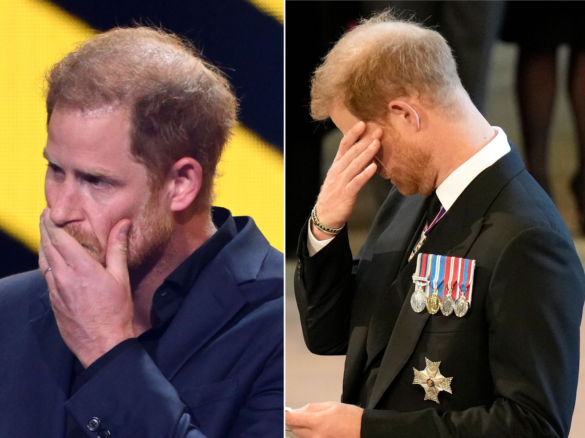 All the times Prince Harry has teared up in public with Meghan Markle |  HELLO!