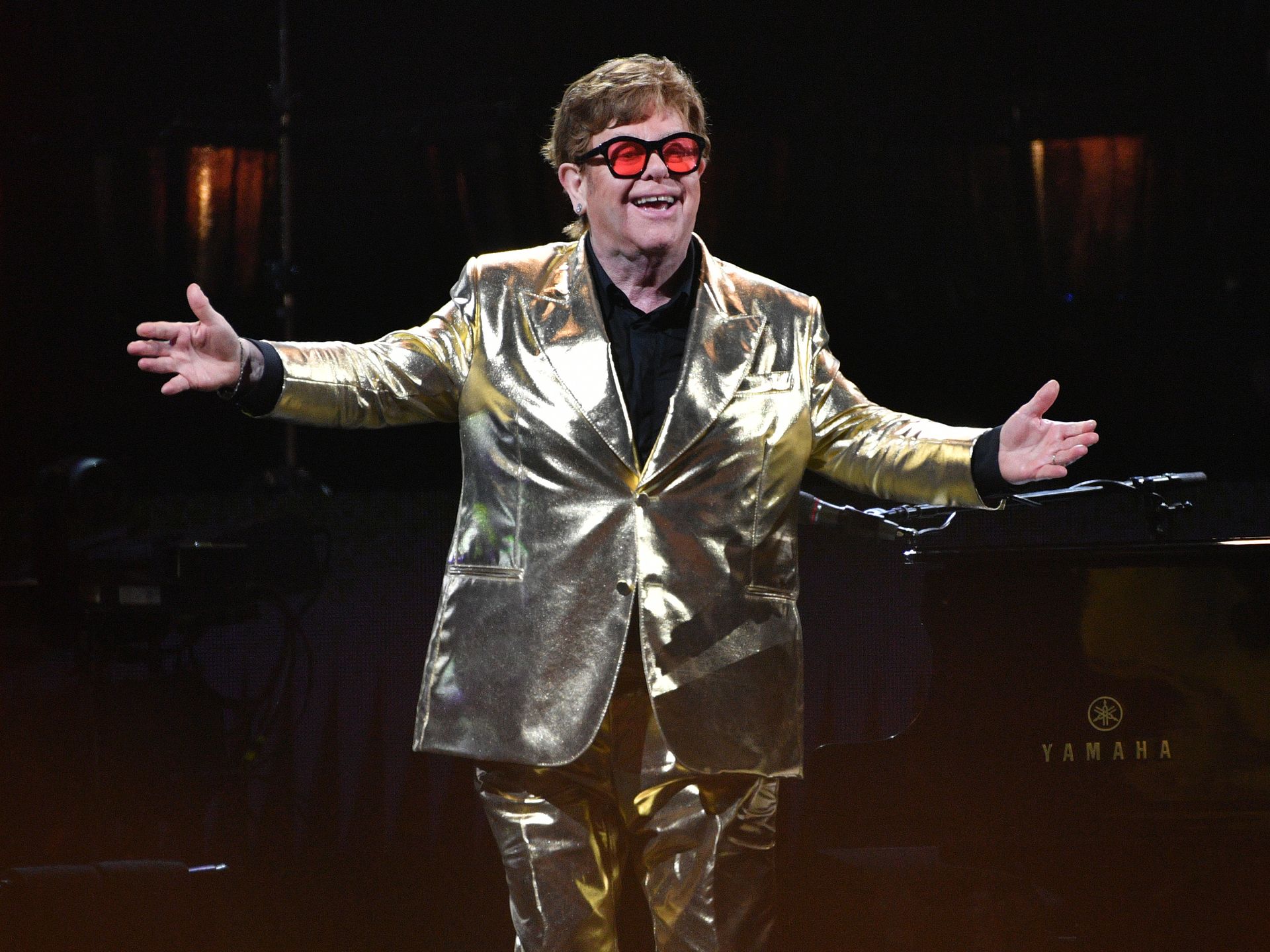Elton John reveals his son is 'heading towards the stage