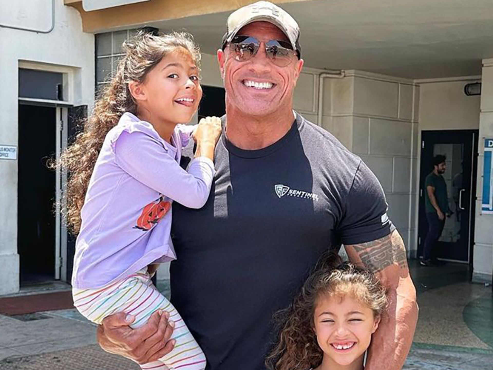 Meet Dwayne 'The Rock' Johnson's three mini-me daughters Simone, Jasmine  and Tiana | HELLO!