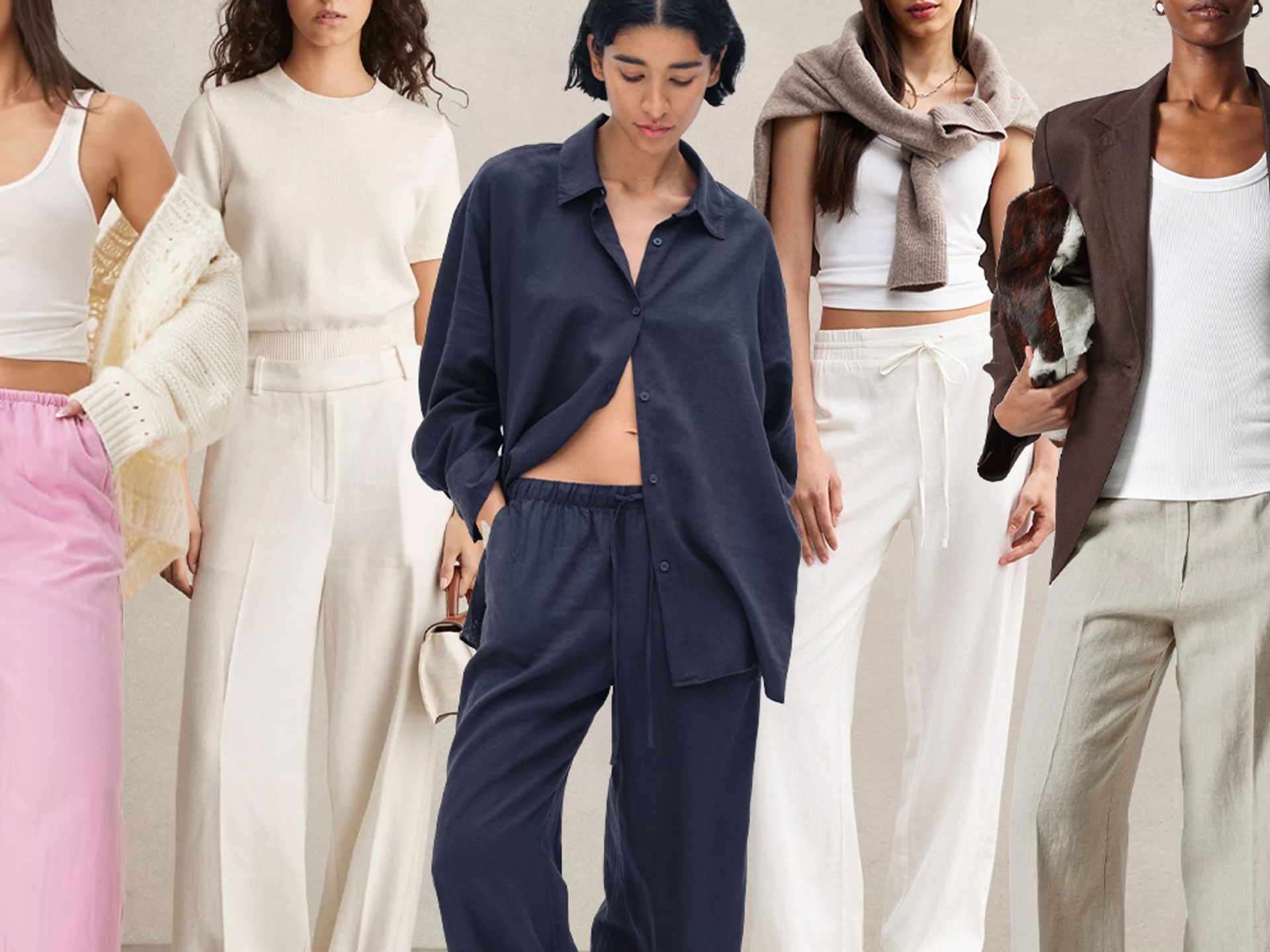 flattering wide leg trousers