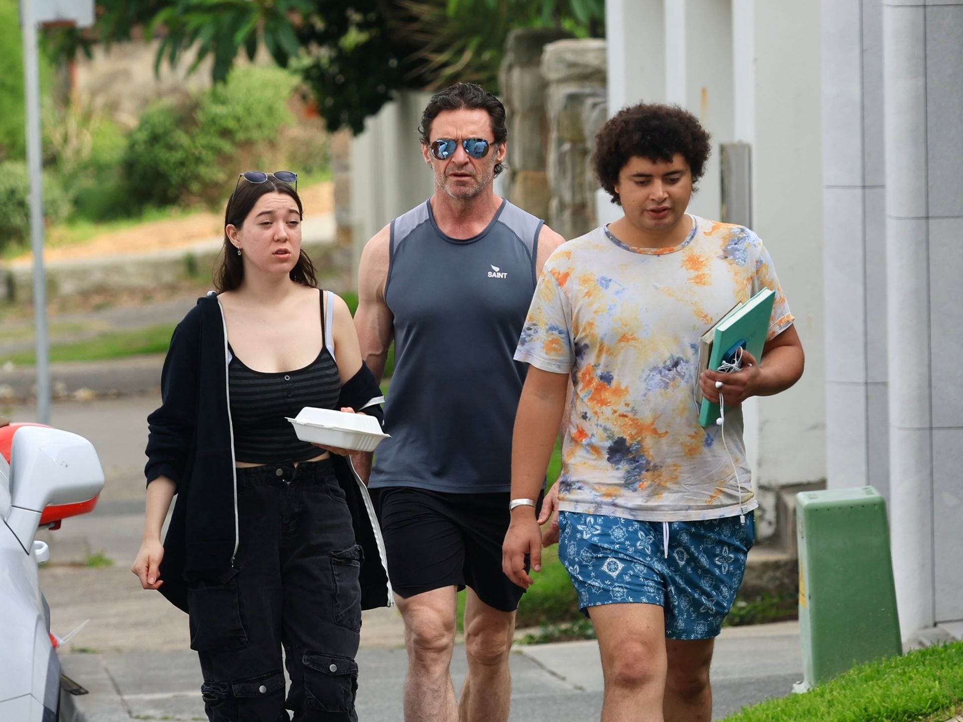 Hugh Jackman's rarely-seen kids Oscar and Ava enjoy down time with ...