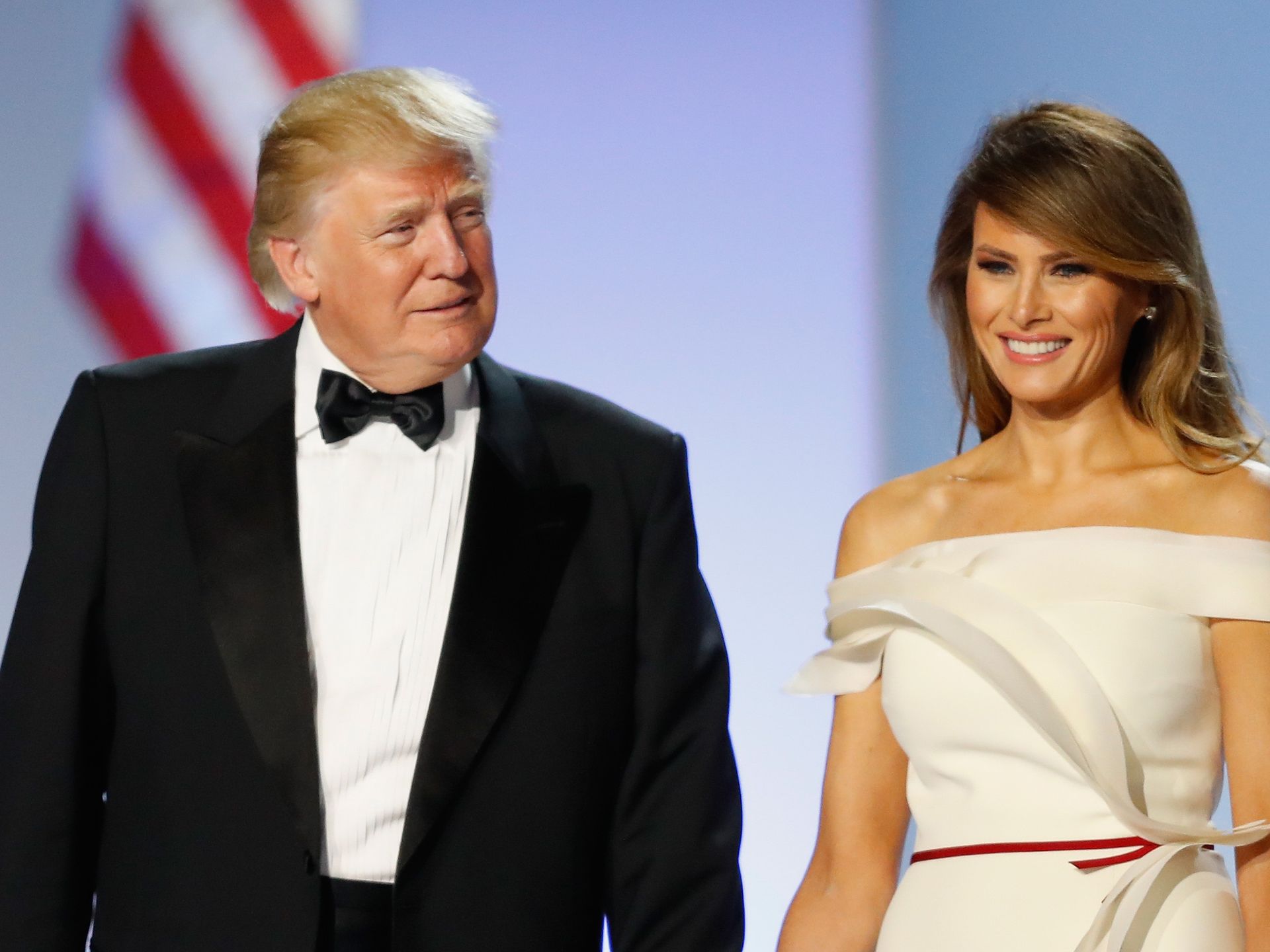 Melania trump second wedding dress best sale