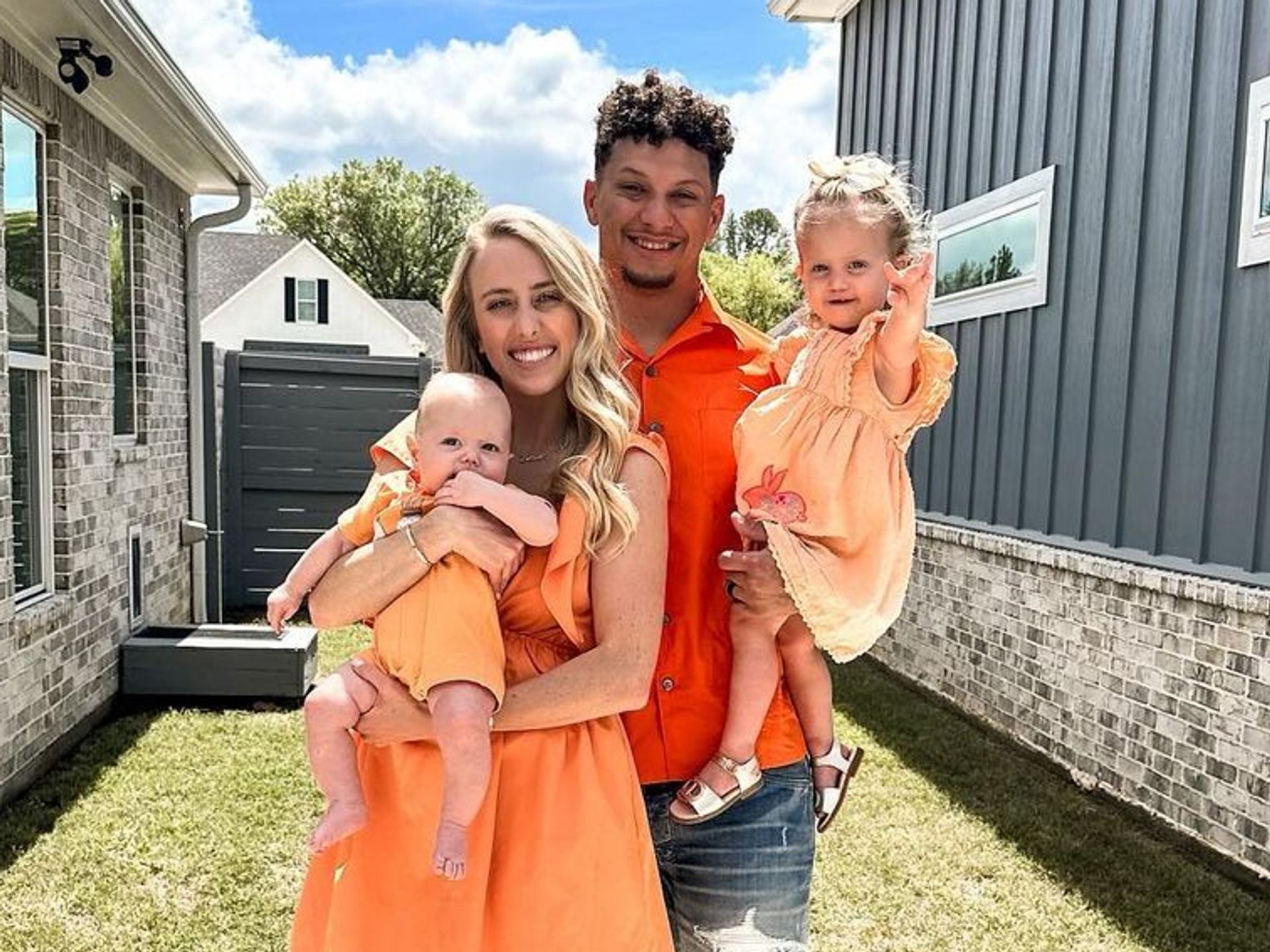 Patrick Mahomes celebrates his wife Brittany on Mother's Day with daughter  Sterling and son Bronze