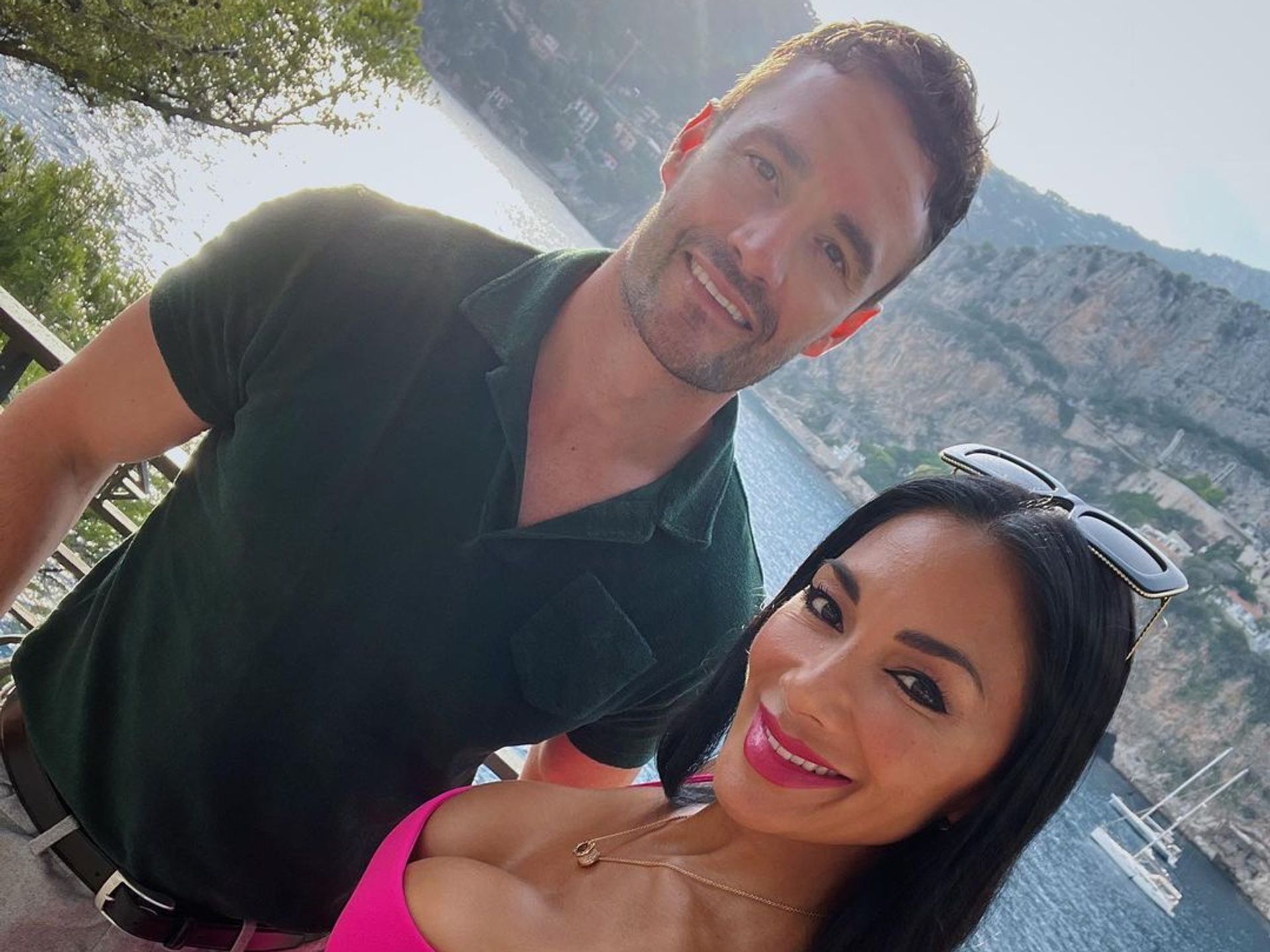 Nicole Scherzinger and Thom Evans spark comments with racy poolside video -  with a difference | HELLO!