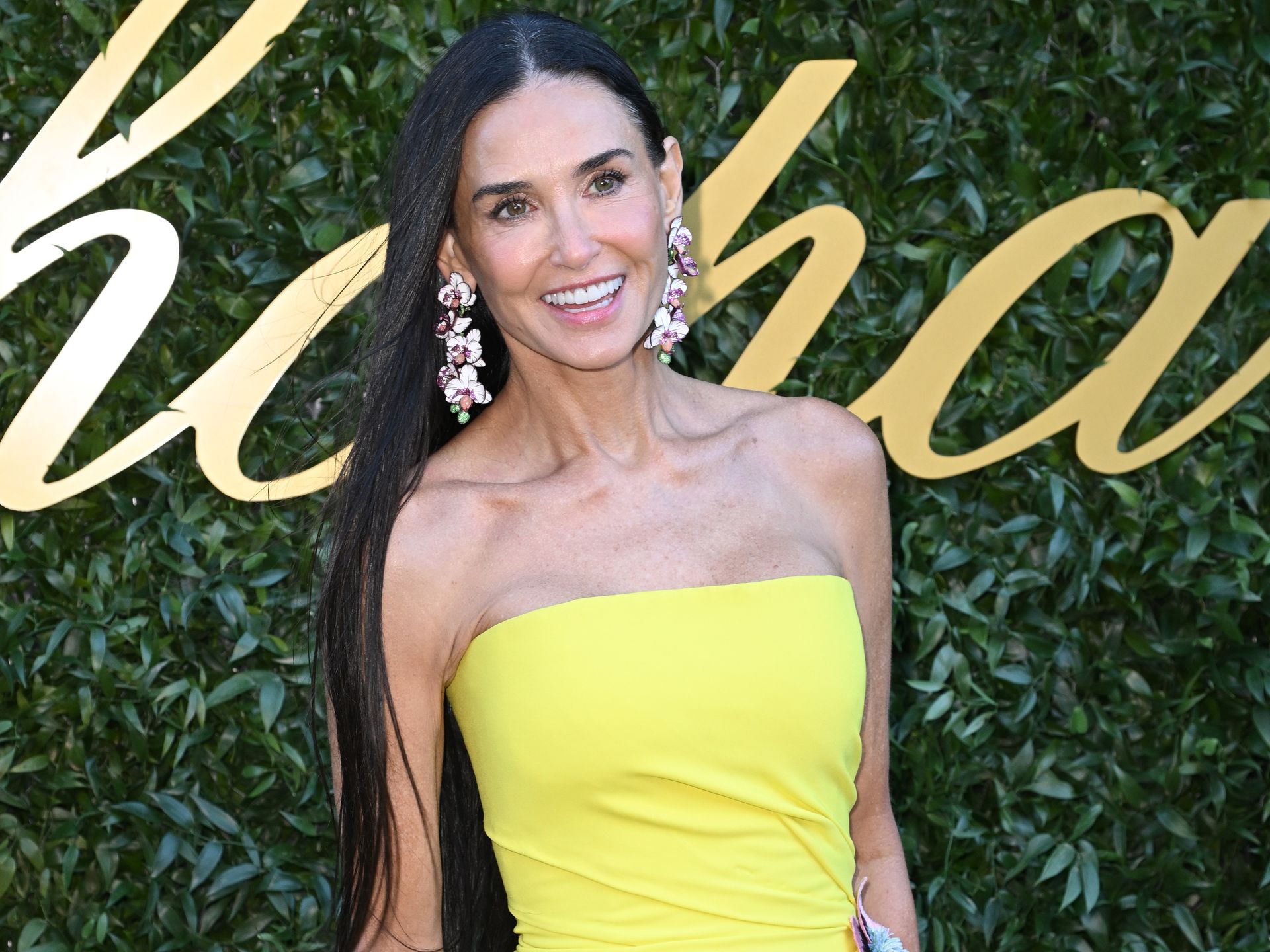 Demi Moore, 61, is a ray of sunshine in unexpected slinky gown and Barbie  heels | HELLO!