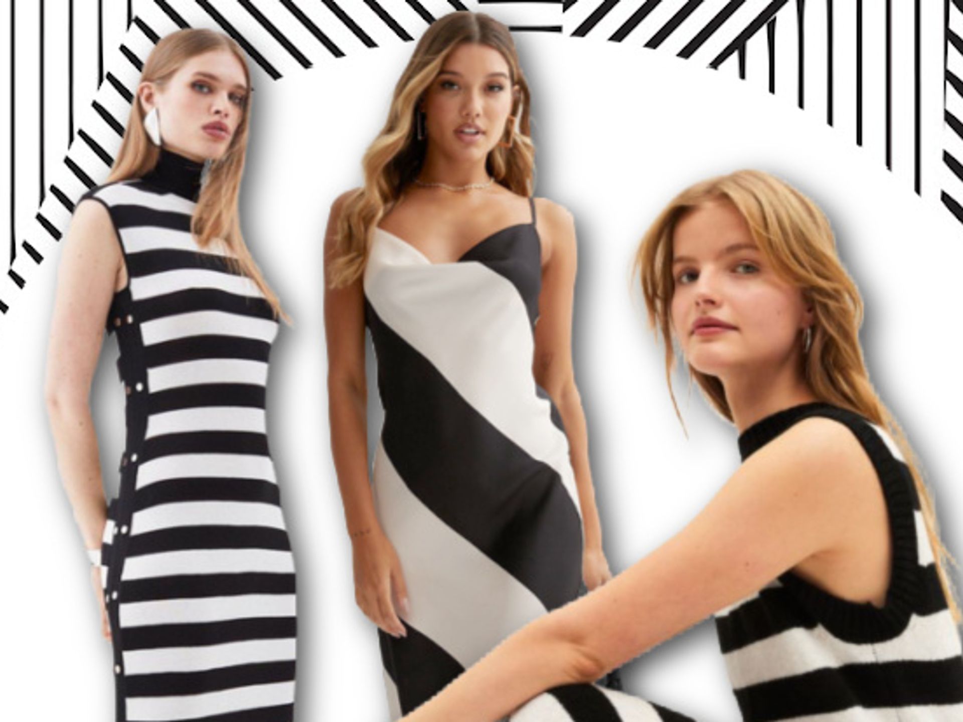 Shop Meghan Markle's black-and-white striped Posse dress