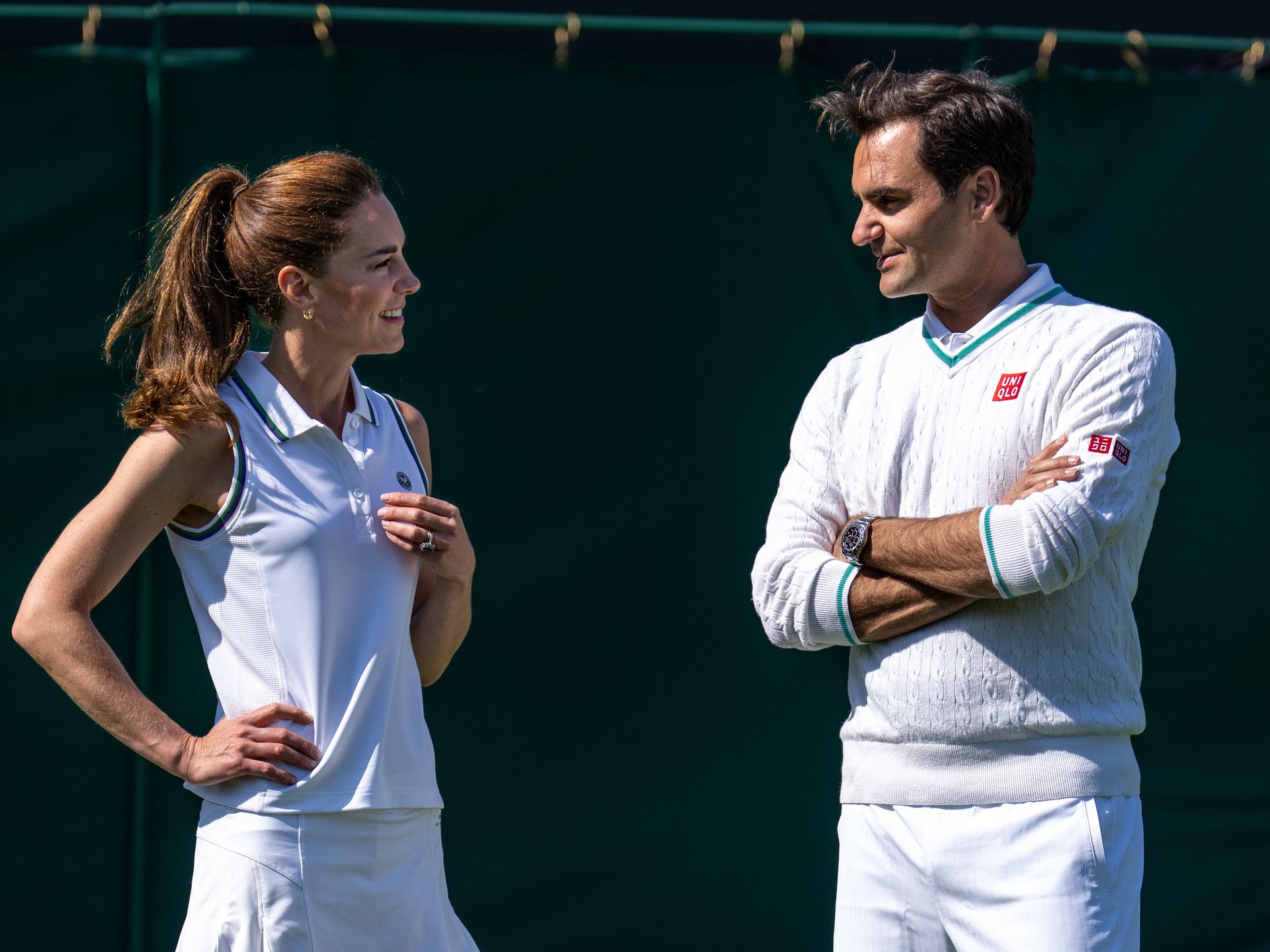 Princess Kate plays tennis with Roger Federer ahead of Wimbledon