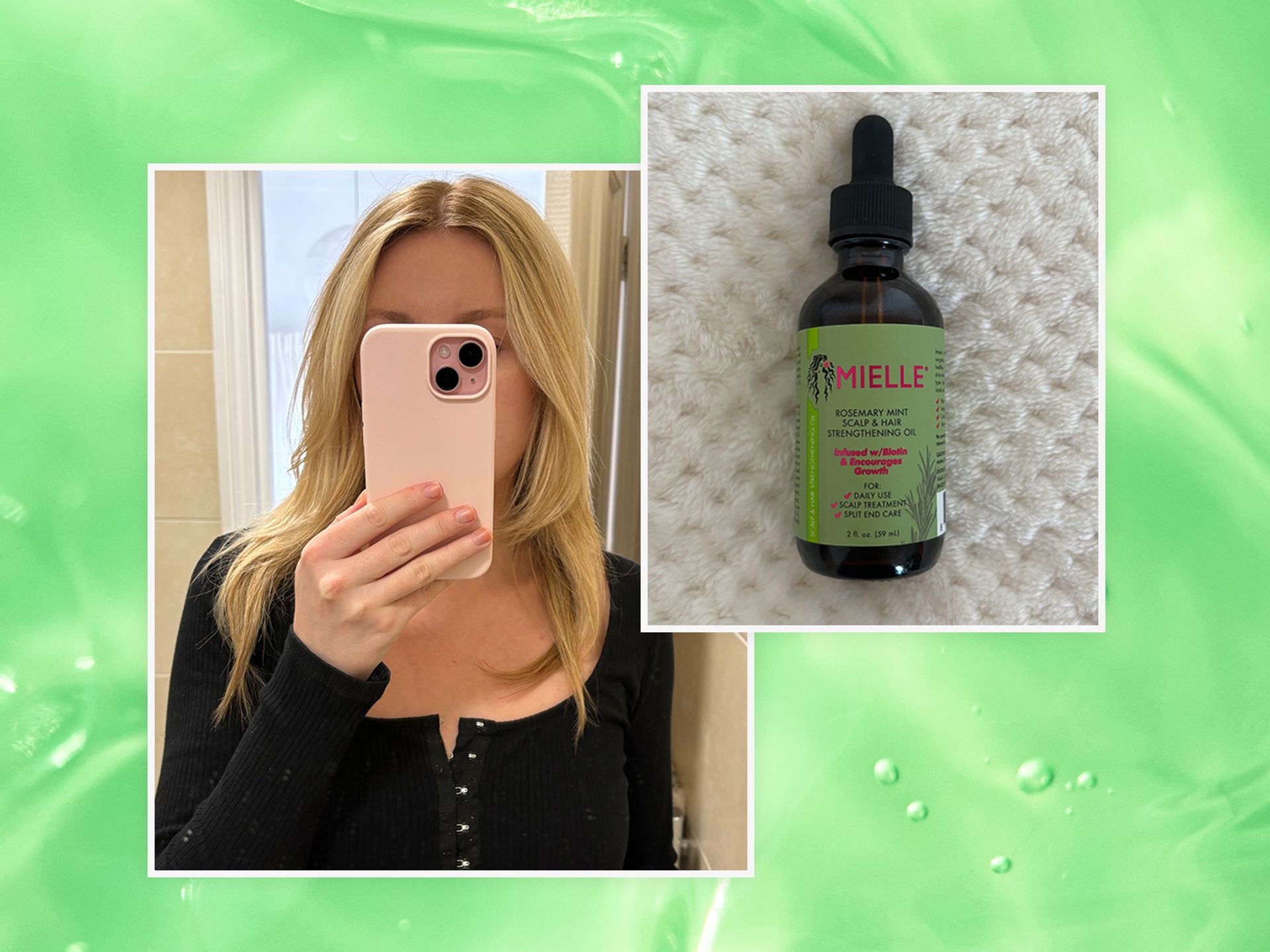 I have fine hair and I tried the TikTok viral rosemary hair growth 