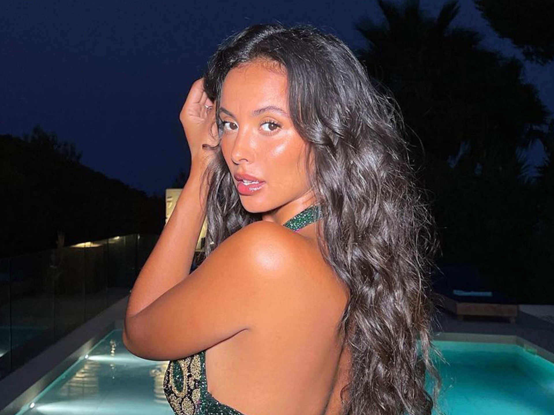 Maya Jama works up a sweat in tiny Prada crop top and sporty hotpants |  HELLO!