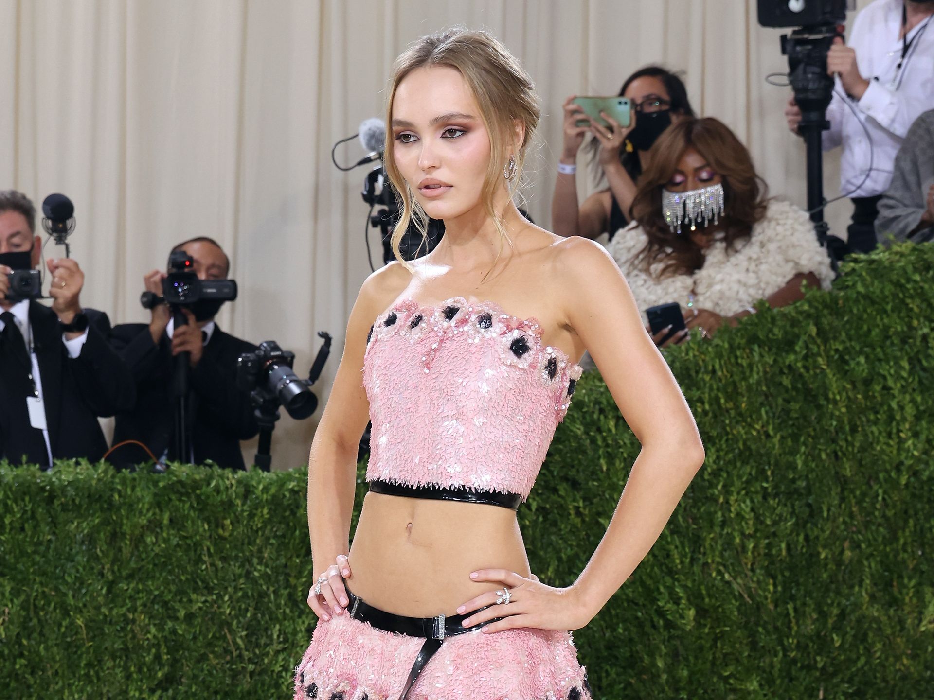 Lily-Rose Depp stops fans dead in their tracks in sheer lace