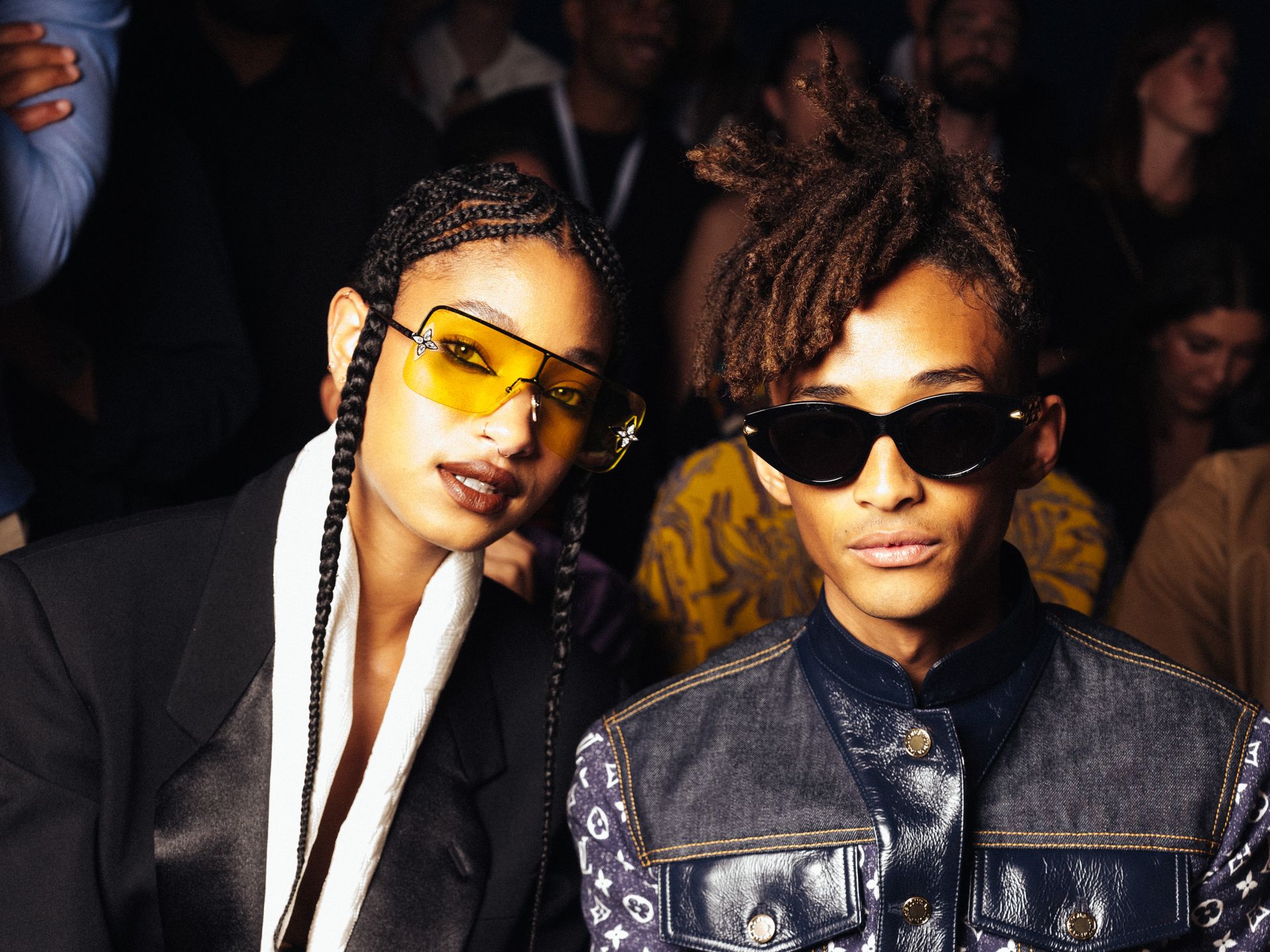 Willow & Jaden Smith Get Trendy at Louis Vuitton Spring 2024 Mens