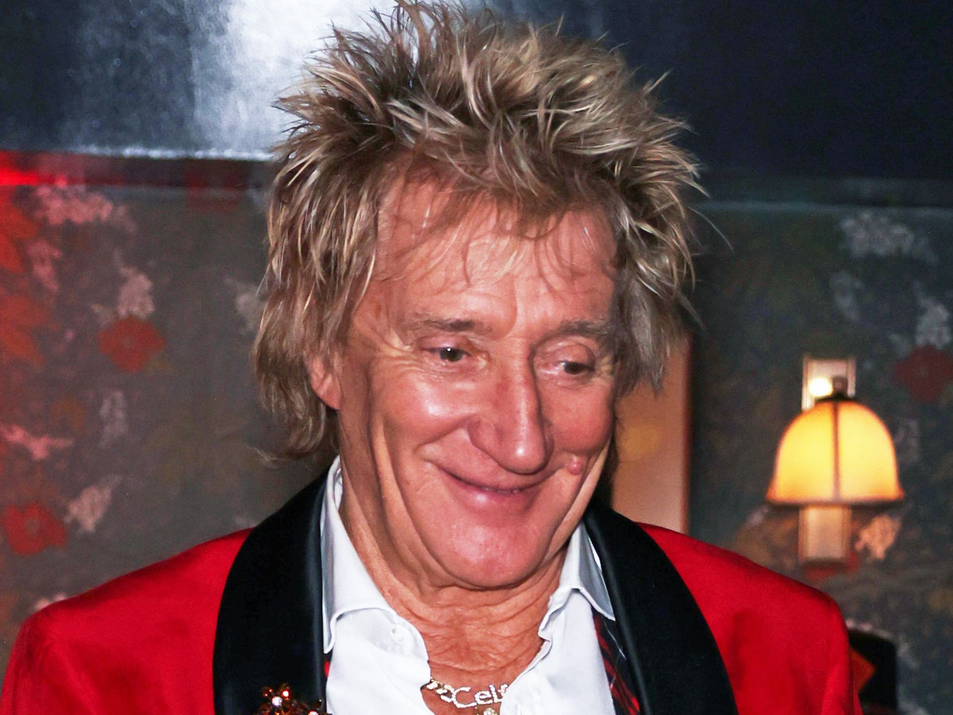 Rod Stewart poses alongside rarely-seen grandchildren for touching family  photo