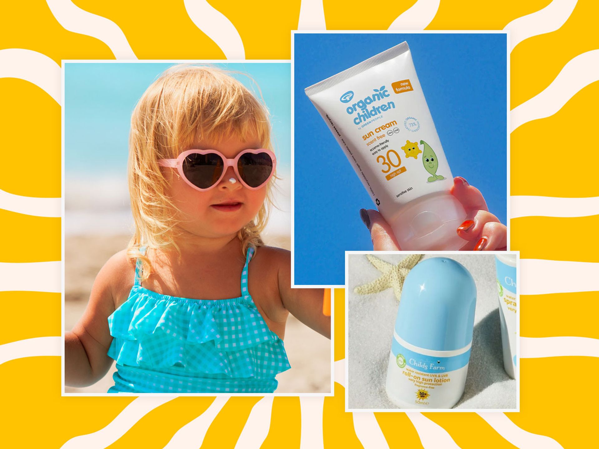 Organic fashion sunscreen for kids