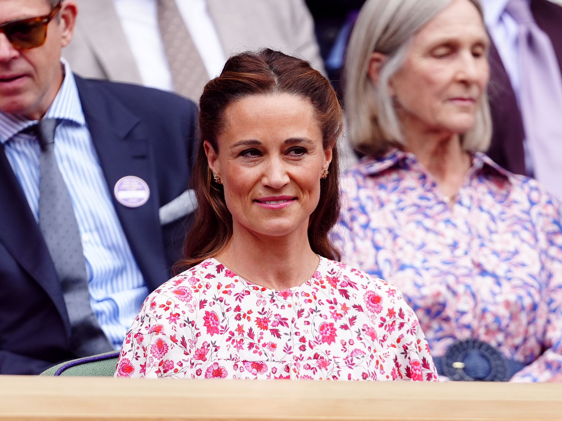 Pippa Middleton serves fashion grand slam in fitted dress at Wimbledon HELLO