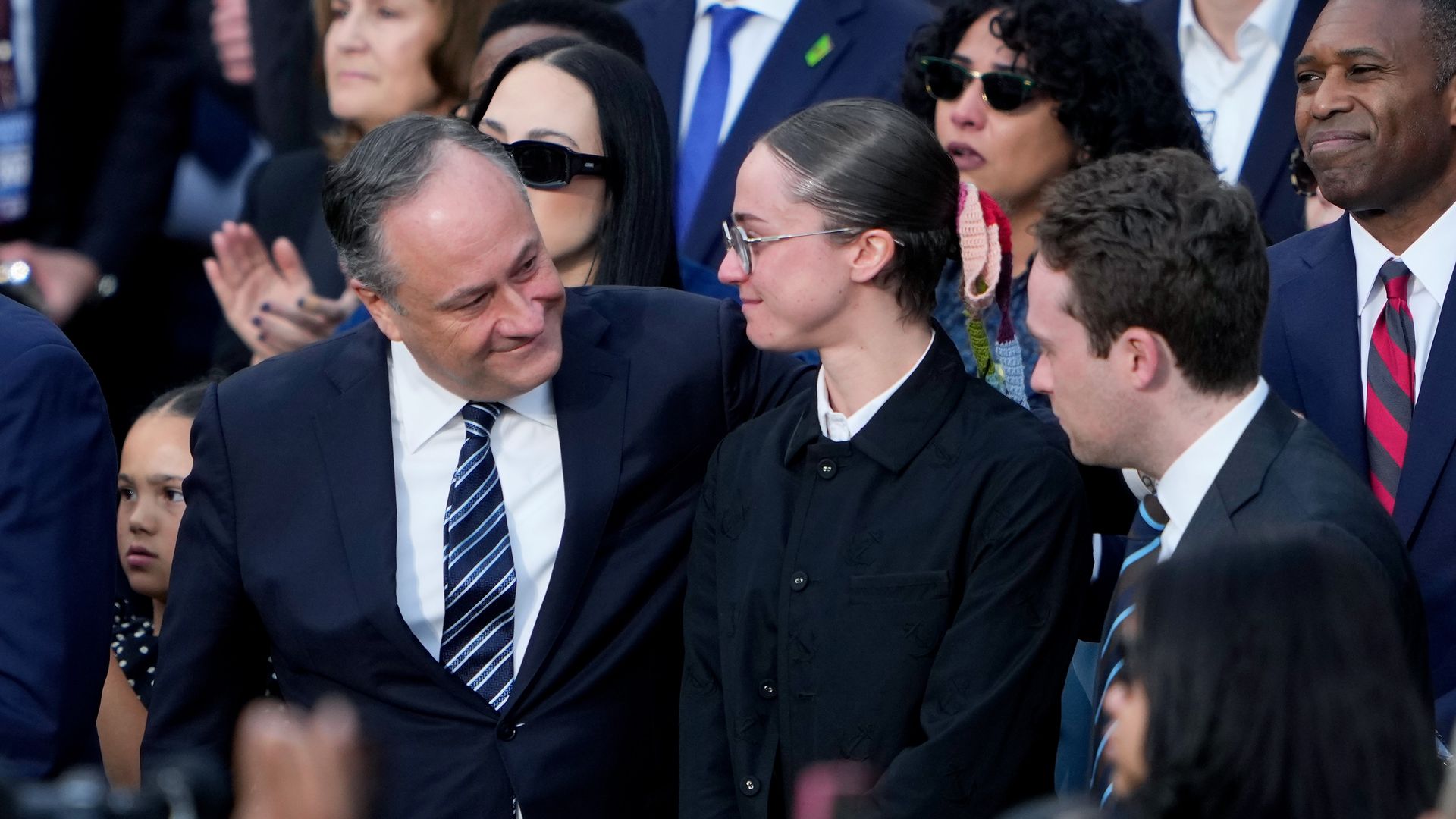 Ella Emhoff in tears as Kamala Harris' family support each other in moving photos