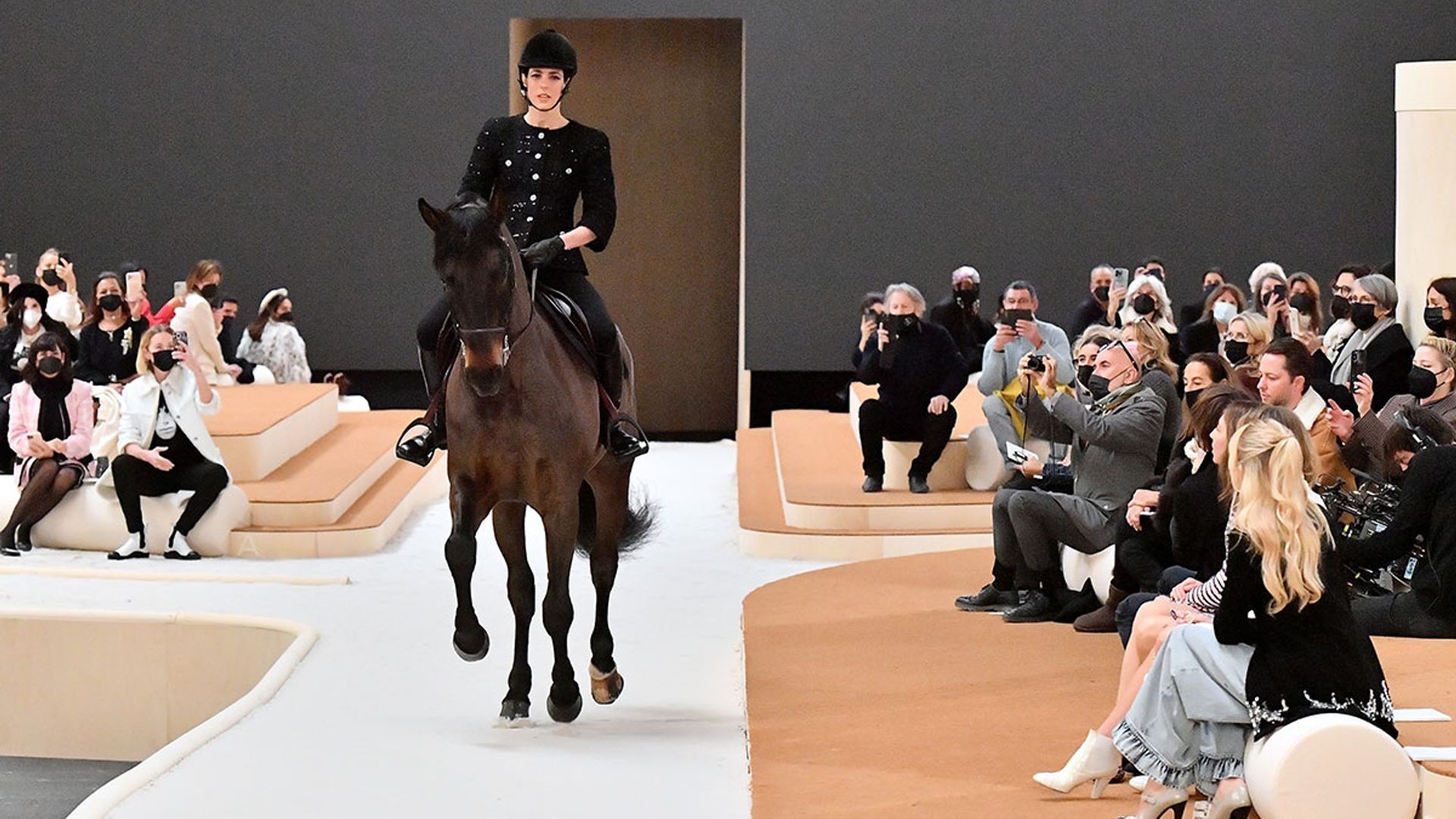 Royal rides a HORSE on Chanel runway as she wows at Paris Fashion