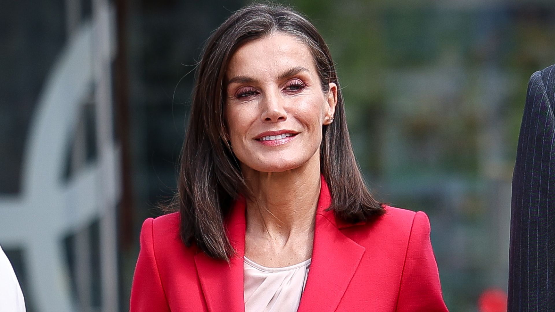 Queen Letizia's showstopping crimson suit perfects dopamine dressing in 2024