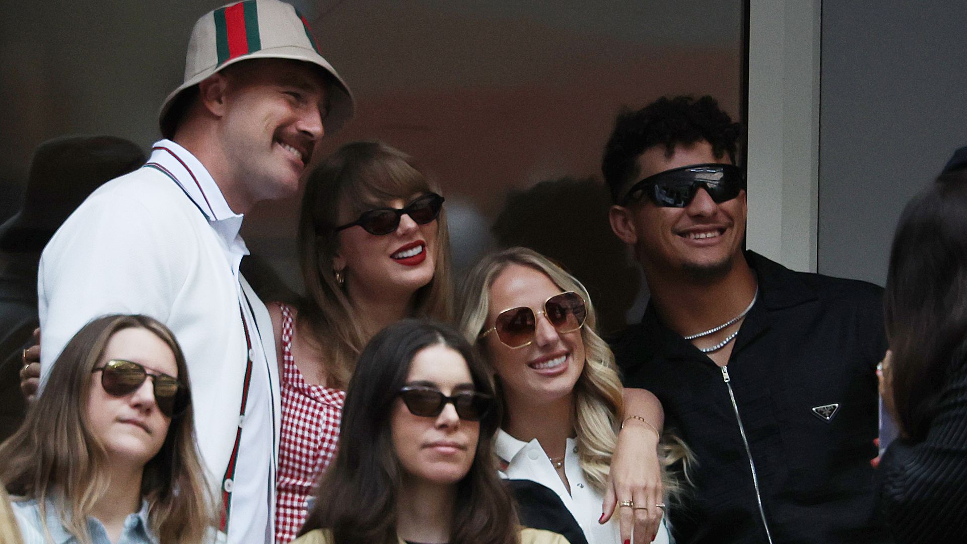 Taylor Swift hugs Trump-supporter Brittany Mahomes at star-studded US Open final — best photos