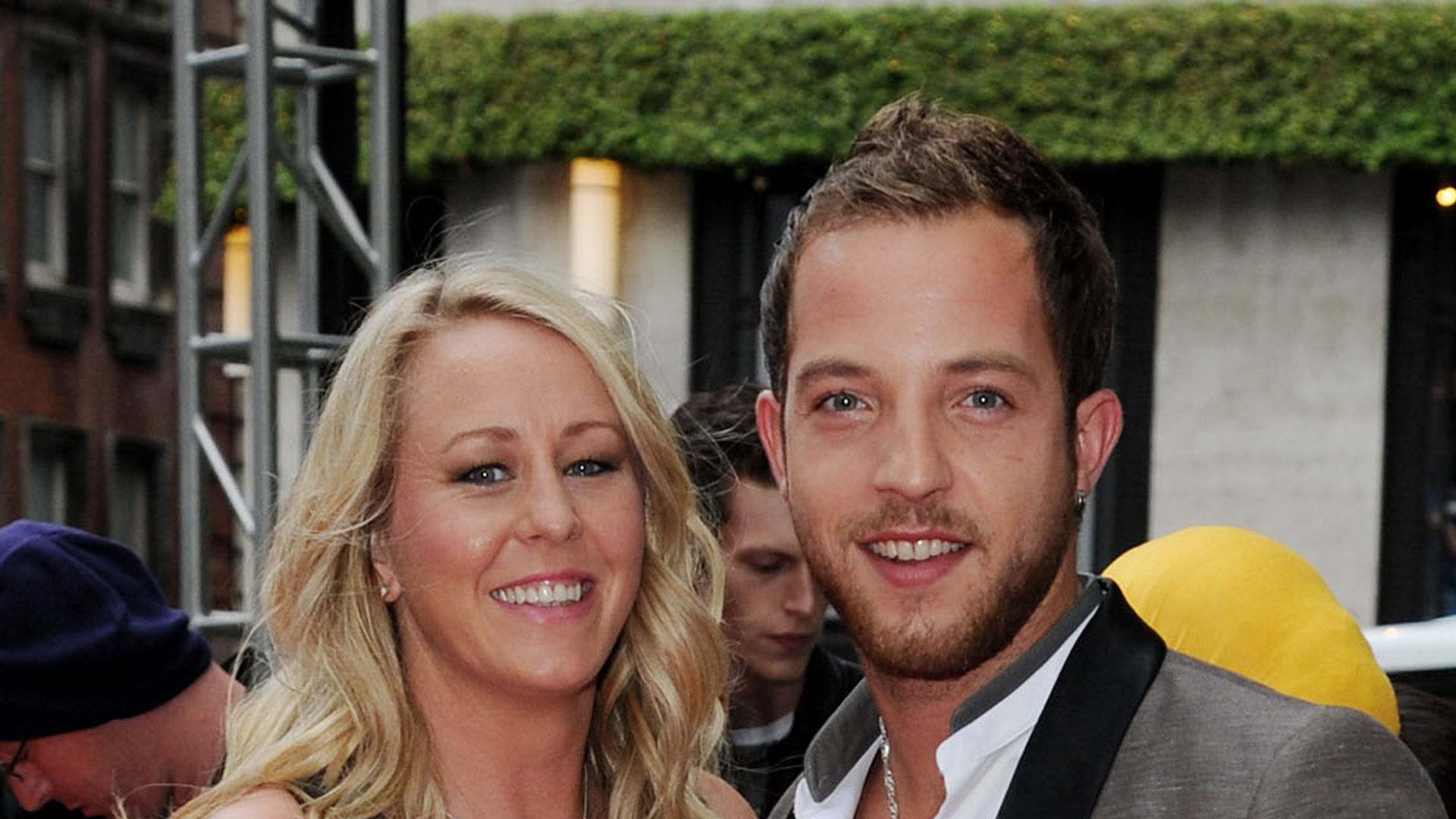 James Morrison and Gill Catchpole on the red carpet 