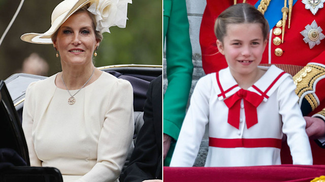 A split image of Sophie Wessex and Princess Charlotte