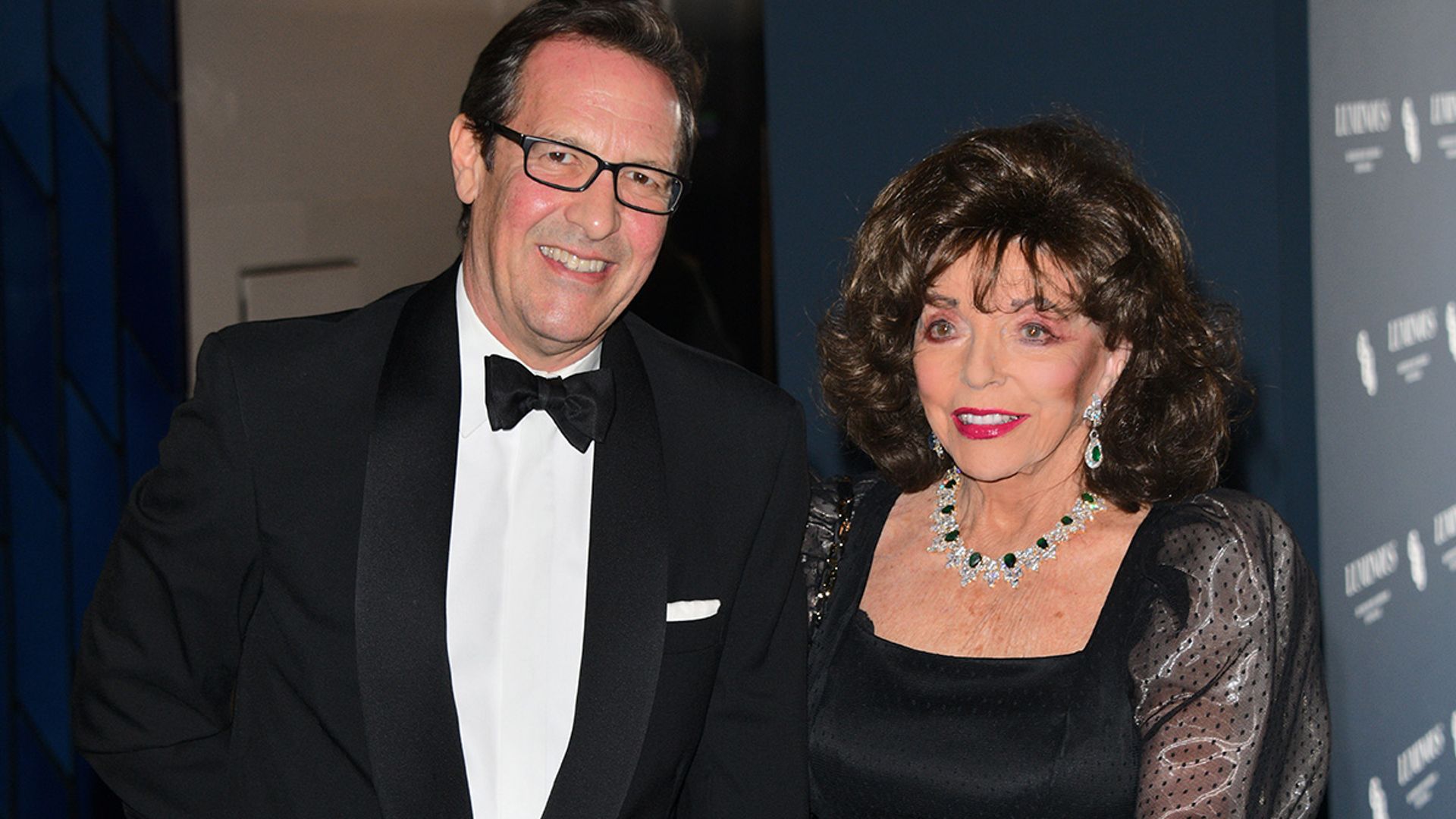 joan collins percy gibson fundraising gala