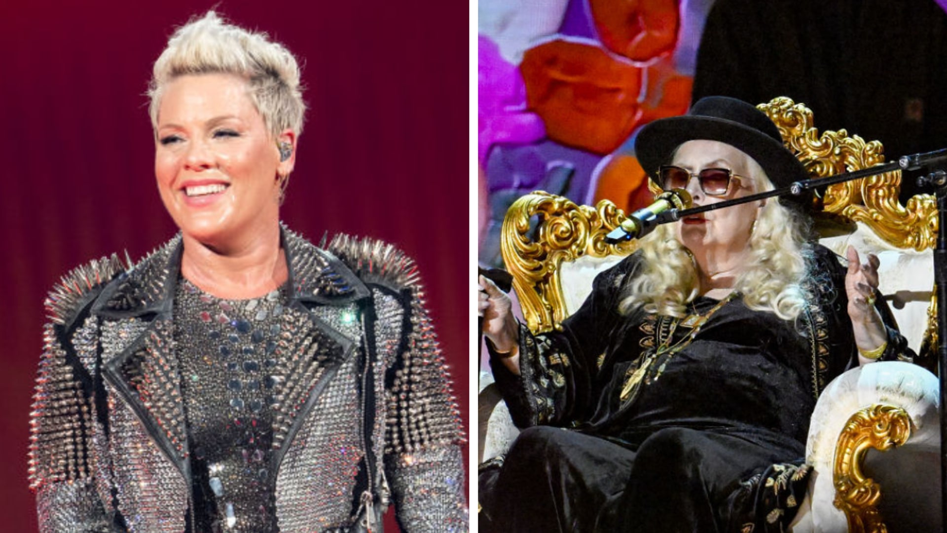 Pink and Joni Mitchell lead star performances at FireAid Benefit Concert