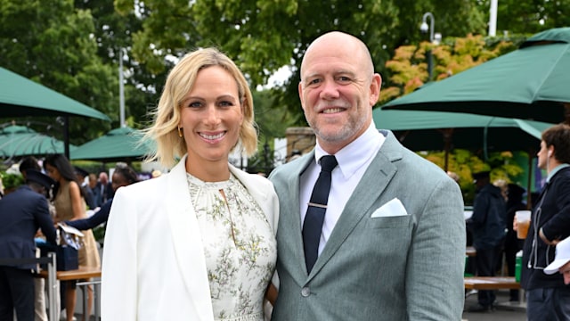 Mike and Zara Tindall at Wimbledon