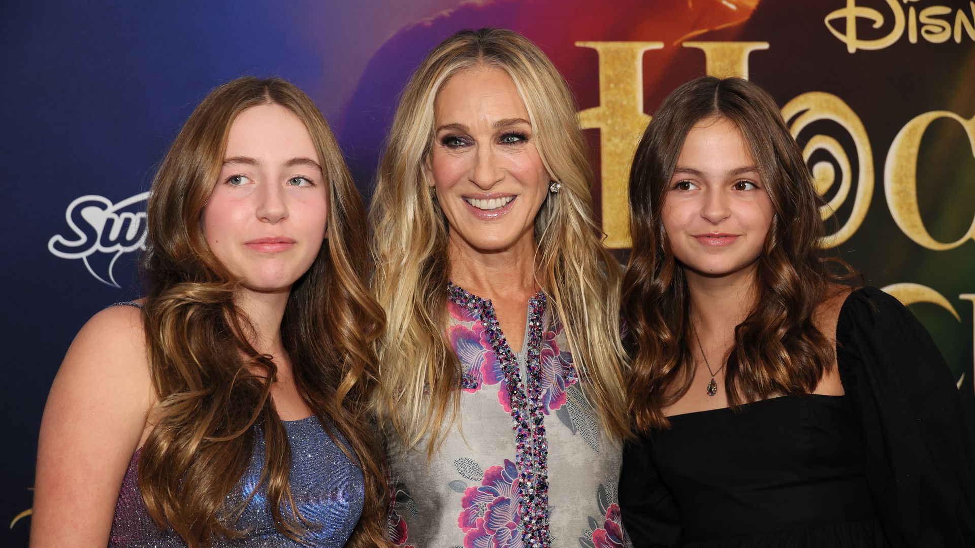 Marion Loretta Elwell Broderick, Sarah Jessica Parker and Tabitha Hodge Broderick attend at Disney's "Hocus Pocus 2" premiere at AMC Lincoln Square Theater on September 27, 2022 in New York City