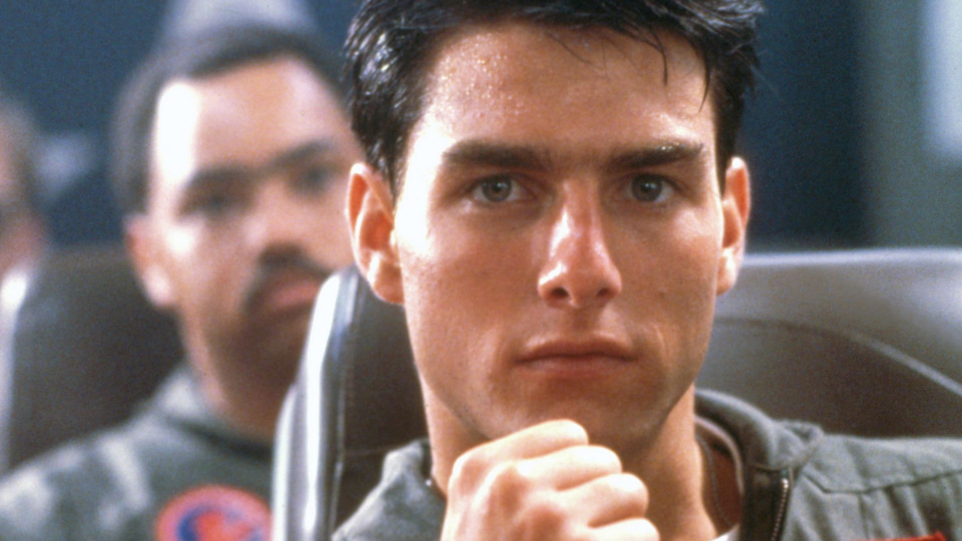 American actor Tom Cruise on the set of Top Gun, directed by Tony Scott. (Photo by Paramount Pictures/Sunset Boulevard/Corbis via Getty Images)