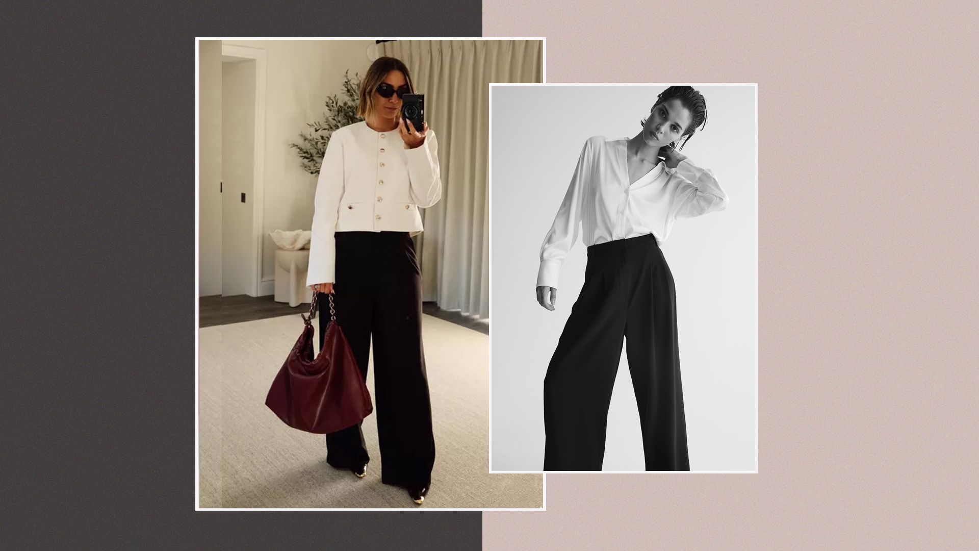 I love Frankie Bridge’s ‘no-brainer’ work trousers – and they’re available in 3 different colours