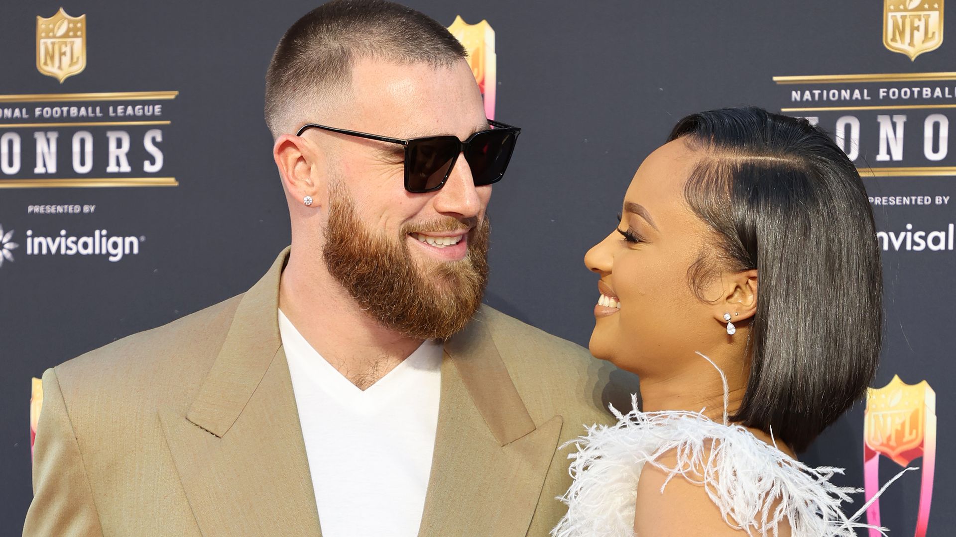 Travis Kelce and Kayla Nicole attend the 11th Annual NFL Honors 