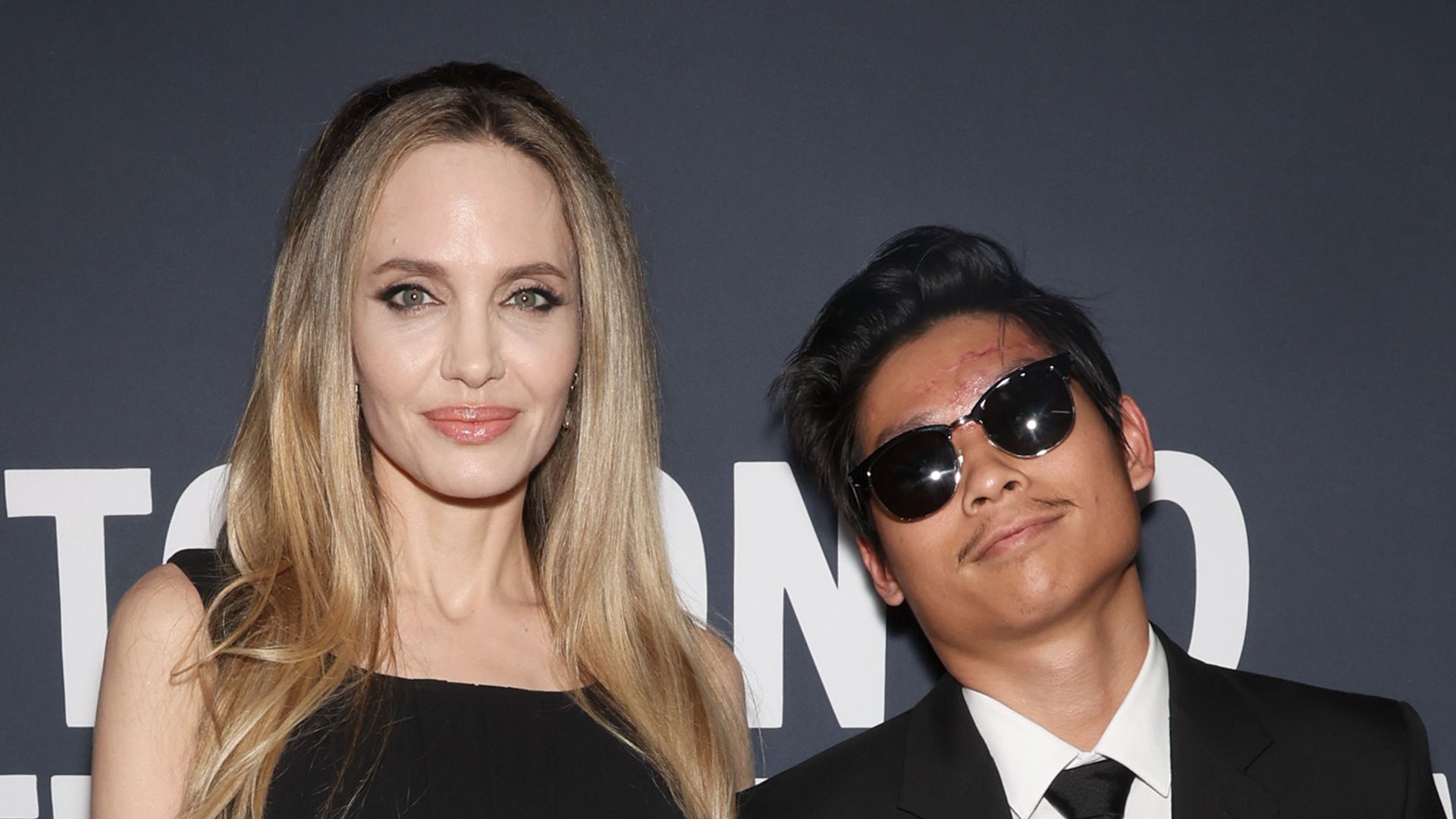 Angelina Jolie and Pax Jolie-Pitt attend the premiere of "Without Blood" during the 2024 Toronto International Film Festival at TIFF Lightbox on September 08, 2024 in Toronto, Ontario.