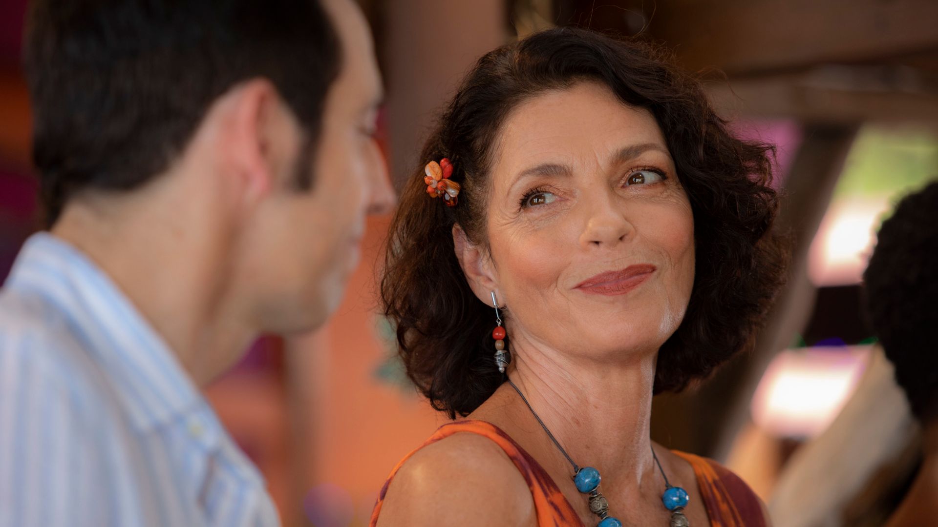 Élizabeth Bourgine plays Catherine Bordey in Death in Paradise