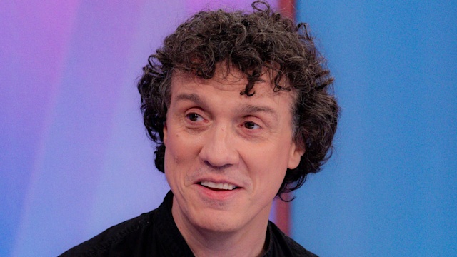 Close up of man in TV studio