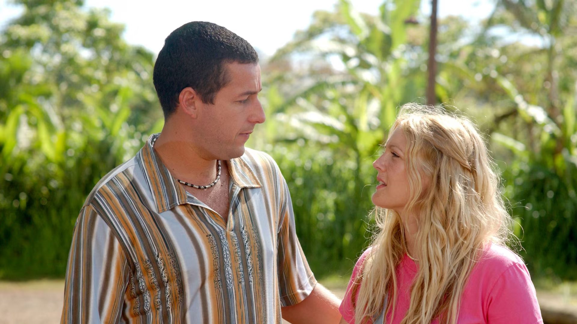 Adam Sandler and Drew Barrymore in 50 First Dated