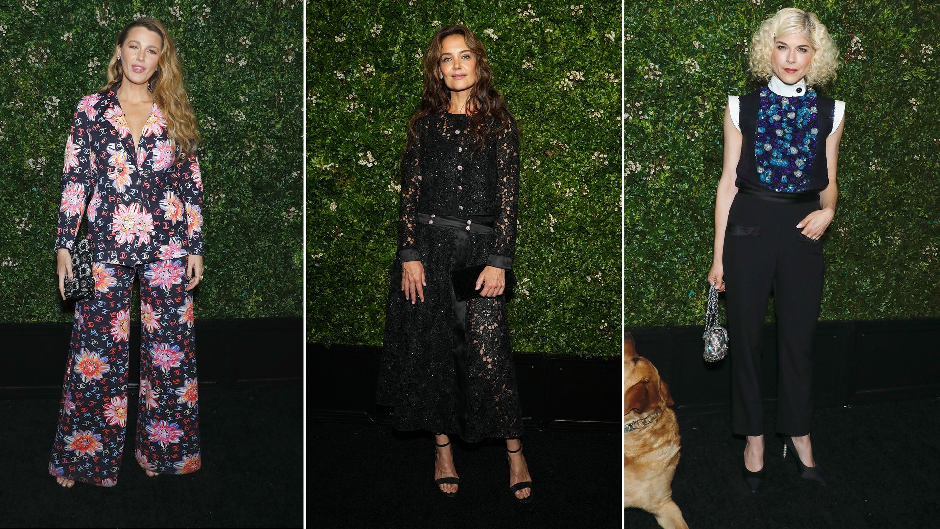 Blake Lively, Katie Holmes and Selma Blair at the Chanel Tribeca Festival Artists dinner