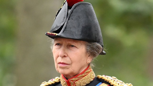 Princess Anne in her military uniform