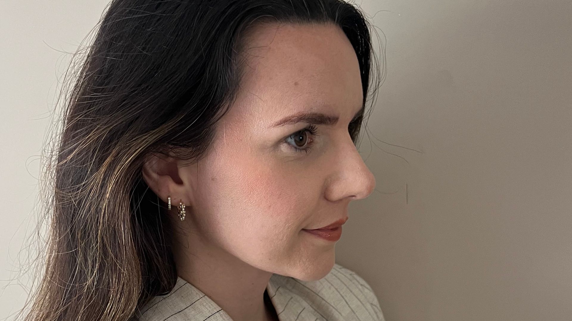 side profile of woman