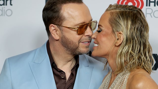 Donnie Wahlberg and Jenny McCarthy attend the 2025 iHeartRadio Music Awards at Dolby Theatre on March 17, 2025 in Hollywood, California. (Photo by Frazer Harrison/Getty Images)