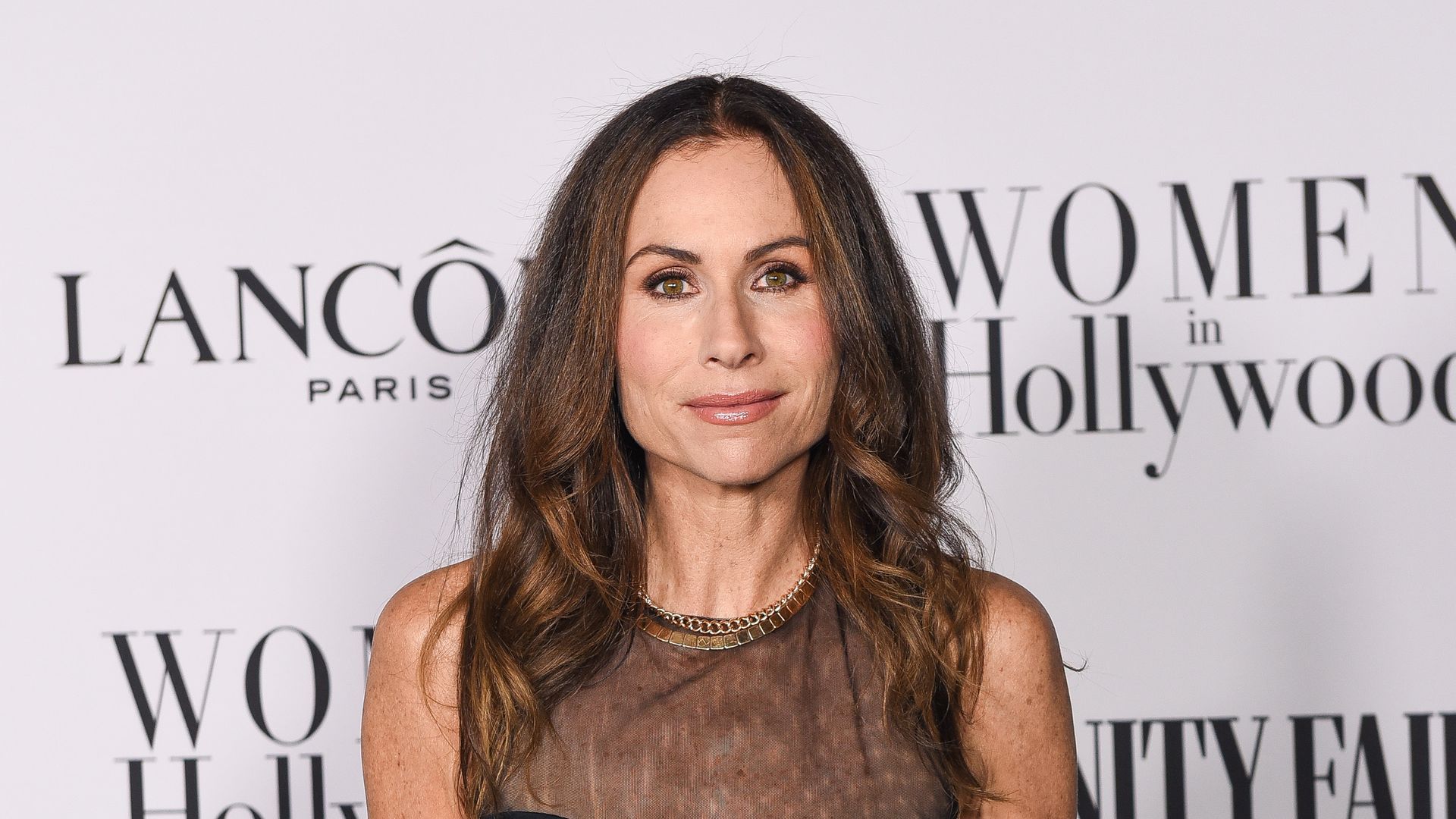 Minnie Driver attends the Vanity Fair and LancÃ´me Women in Hollywood celebration at Soho House on February 06, 2020 in West Hollywood, California