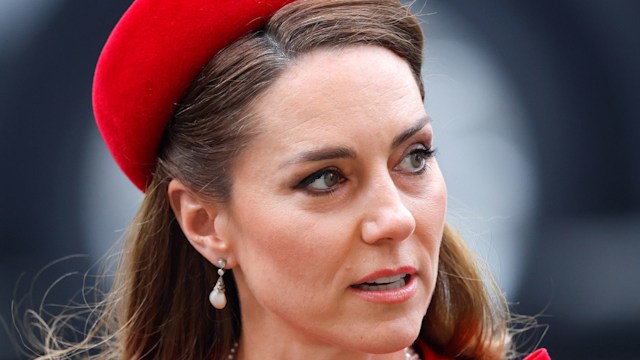 Catherine, Princess of Wales attends the annual Commonwealth Day Service of Celebration at Westminster Abbey on March 10, 2025 in London