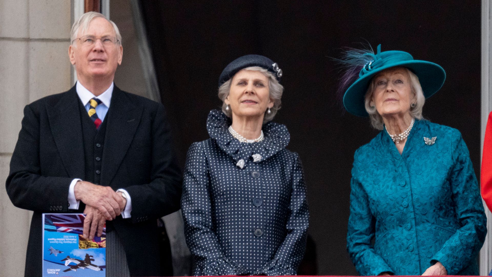 The Duke and Duchess of Gloucester alongside Princess Alexandra at Trooping the Colour