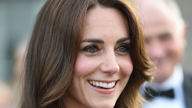 Catherine, Duchess of Cambridge, arrives to attend SportsAid's 40th anniversary dinner in London on June 9, 2016