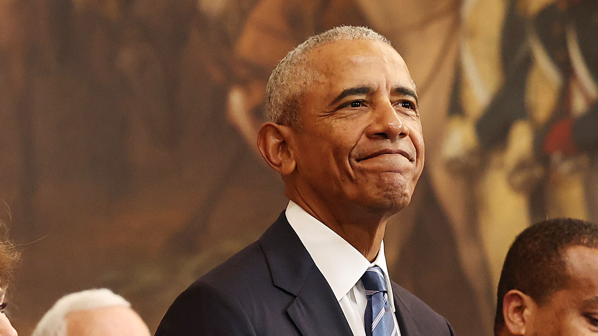 Barack Obama at Donald Trump's inauguration