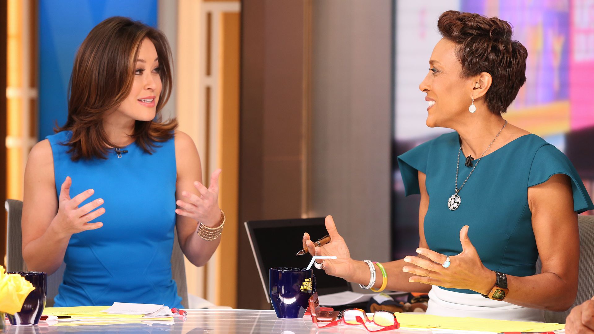 GOOD MORNING AMERICA - Walt Disney Television News' Eva Pilgrim on "Good Morning America," 2/9/16, airing on the Walt Disney Television Network.
EVA PILGRIM, ROBIN ROBERTS